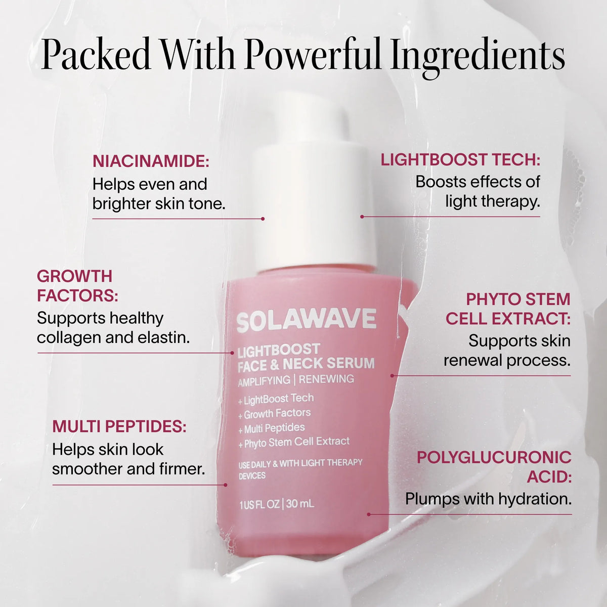 Light Therapy Boosting Face &amp; Neck Serum