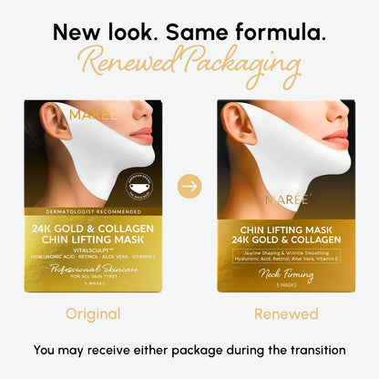 24K Gold Chin &amp; Jawline Lifting Mask
