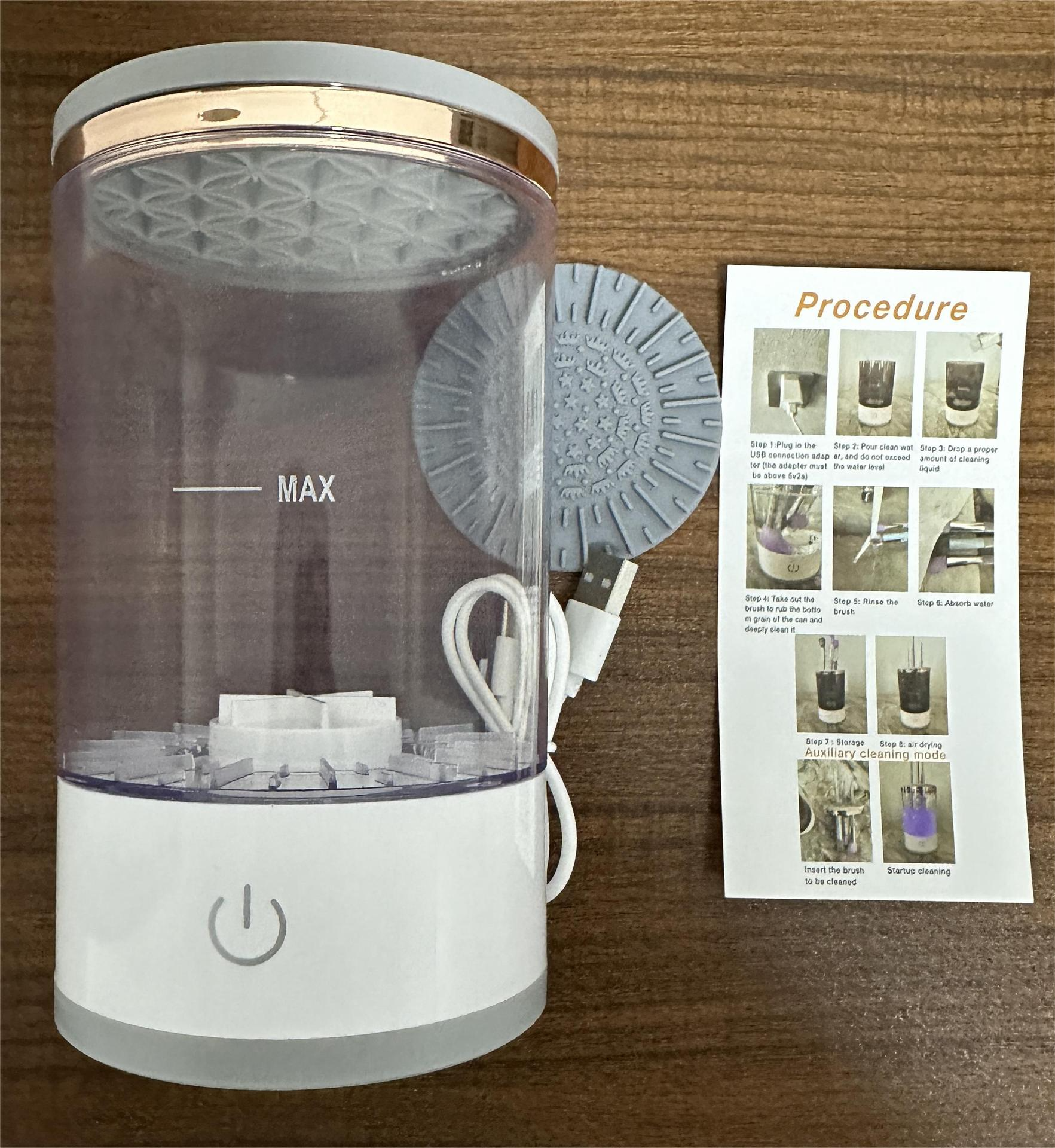 Rechargeable Makeup Brush Cleaner – Fast Electric Brush Washer
