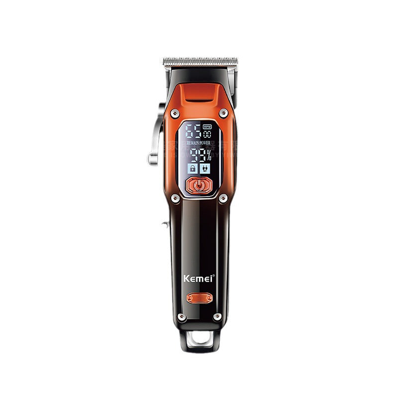 Kemei KM-658 LCD USB Hair Clipper for Barbers