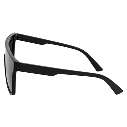 AEON - Square Flat Top Shield Polarized Sunglasses Mono  Black Smoke