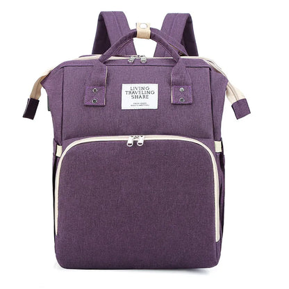 Large-Capacity Mommy Bag – Stylish Water-Resistant Diaper Backpack