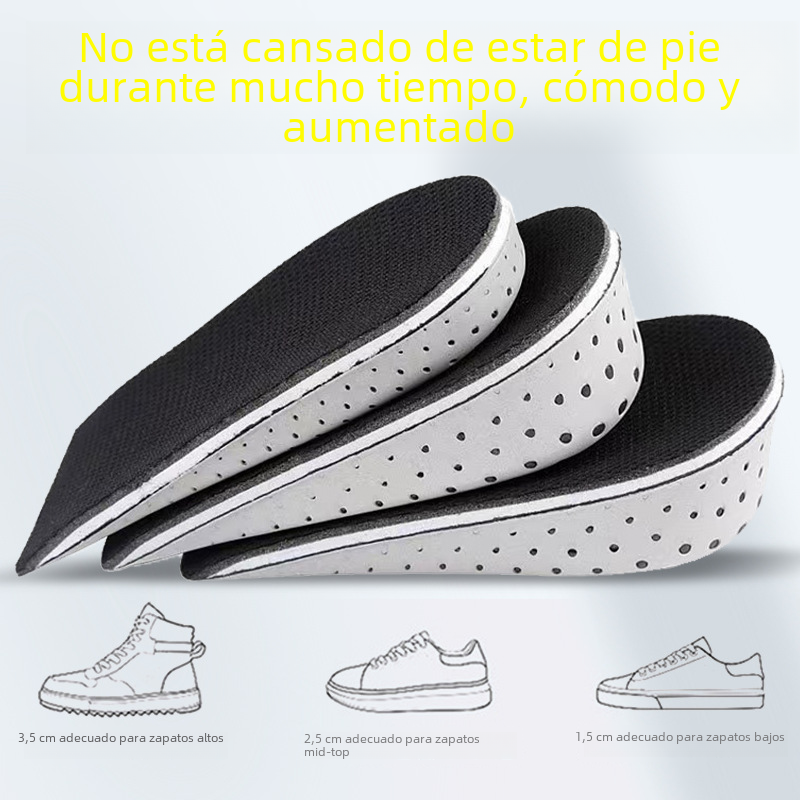 Memory Foam Height-Increasing Insoles for Comfort