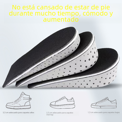 Memory Foam Height-Increasing Insoles for Comfort