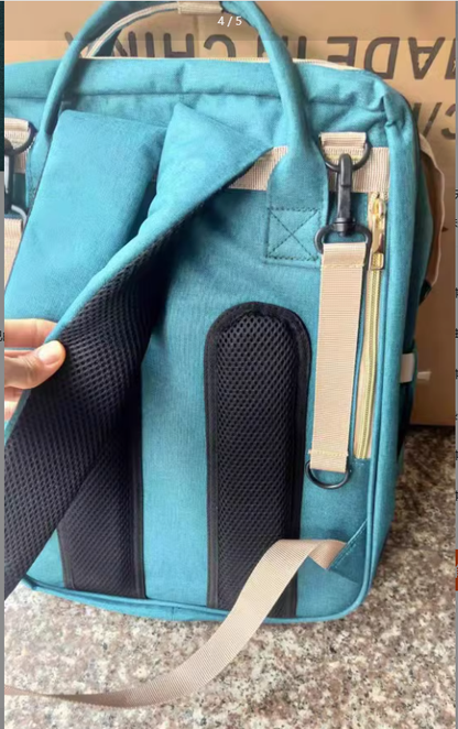 Large-Capacity Mommy Bag – Stylish Water-Resistant Diaper Backpack