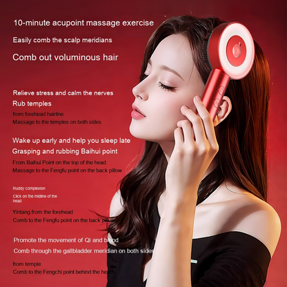 Comb Scalp Massager – Soft Bristle Hair &amp; Scalp Stimulator