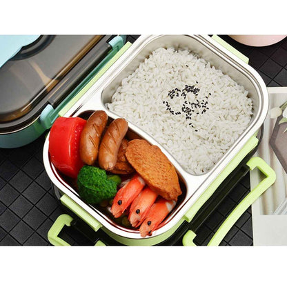 Bento Lunch Box – Includes Thermos Bag, Spoon &amp;  Chopsticks