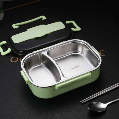 Bento Lunch Box – Includes Thermos Bag, Spoon &amp;  Chopsticks