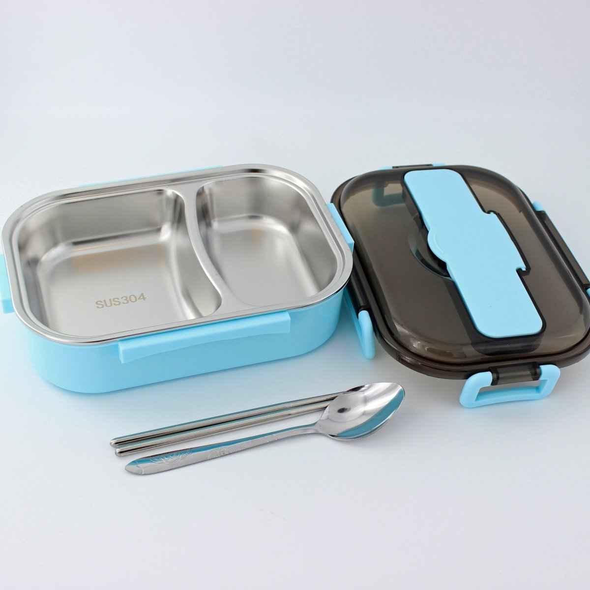 Bento Lunch Box – Includes Thermos Bag, Spoon &amp;  Chopsticks