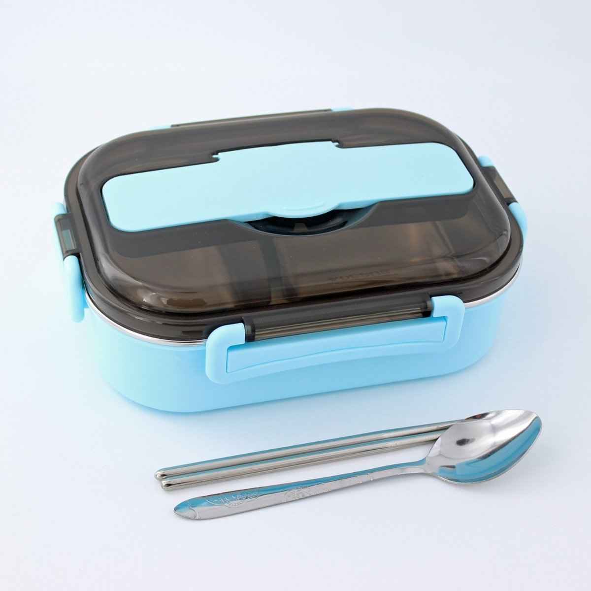 Bento Lunch Box – Includes Thermos Bag, Spoon &amp;  Chopsticks
