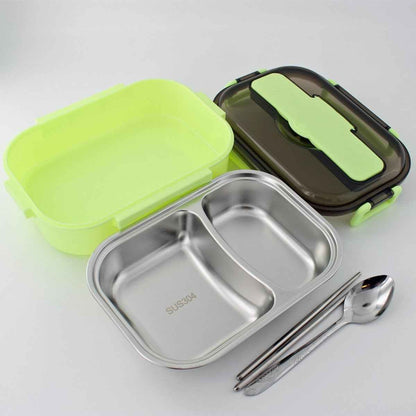 Bento Lunch Box – Includes Thermos Bag, Spoon &amp;  Chopsticks