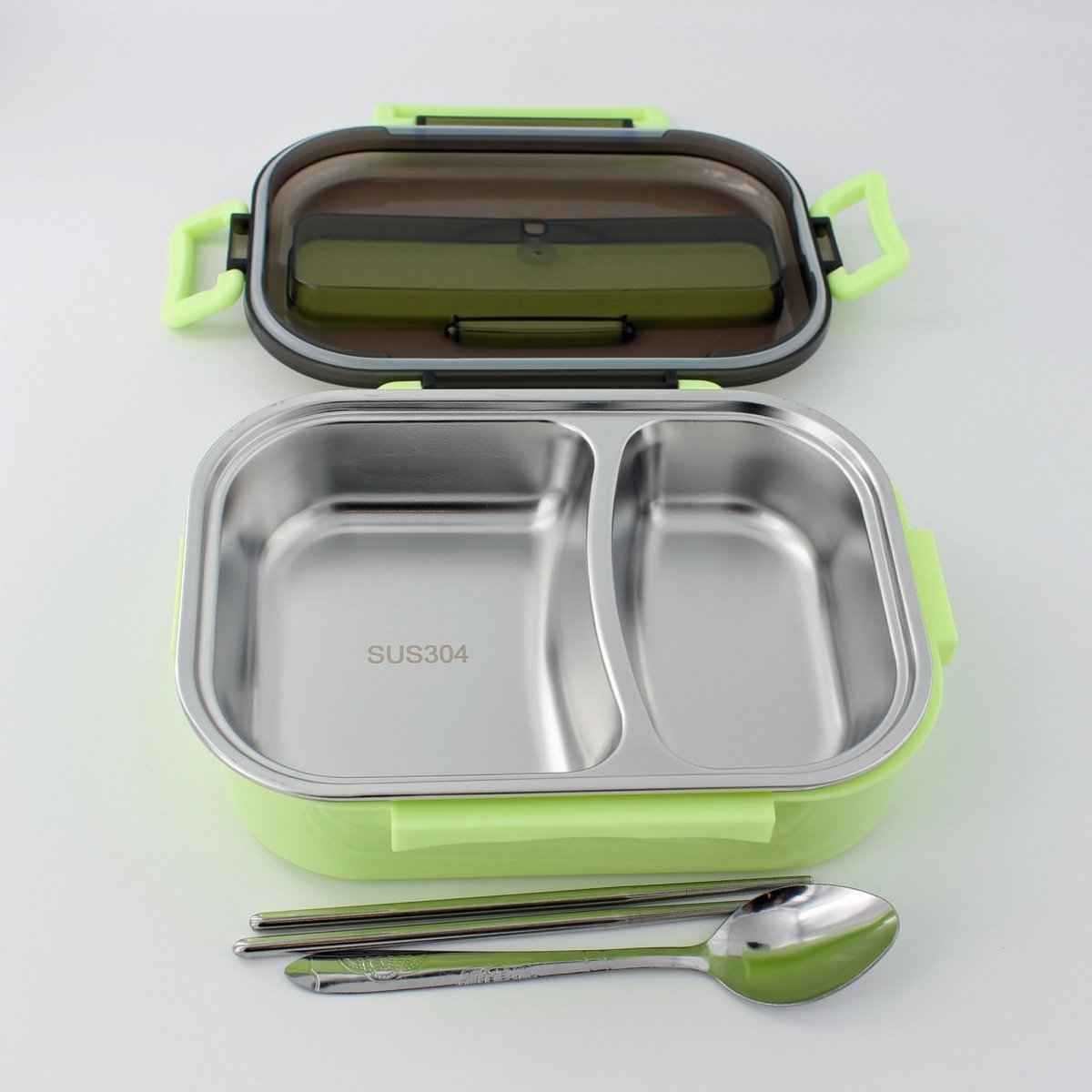 Bento Lunch Box – Includes Thermos Bag, Spoon &amp;  Chopsticks