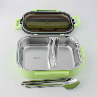 Bento Lunch Box – Includes Thermos Bag, Spoon &amp;  Chopsticks