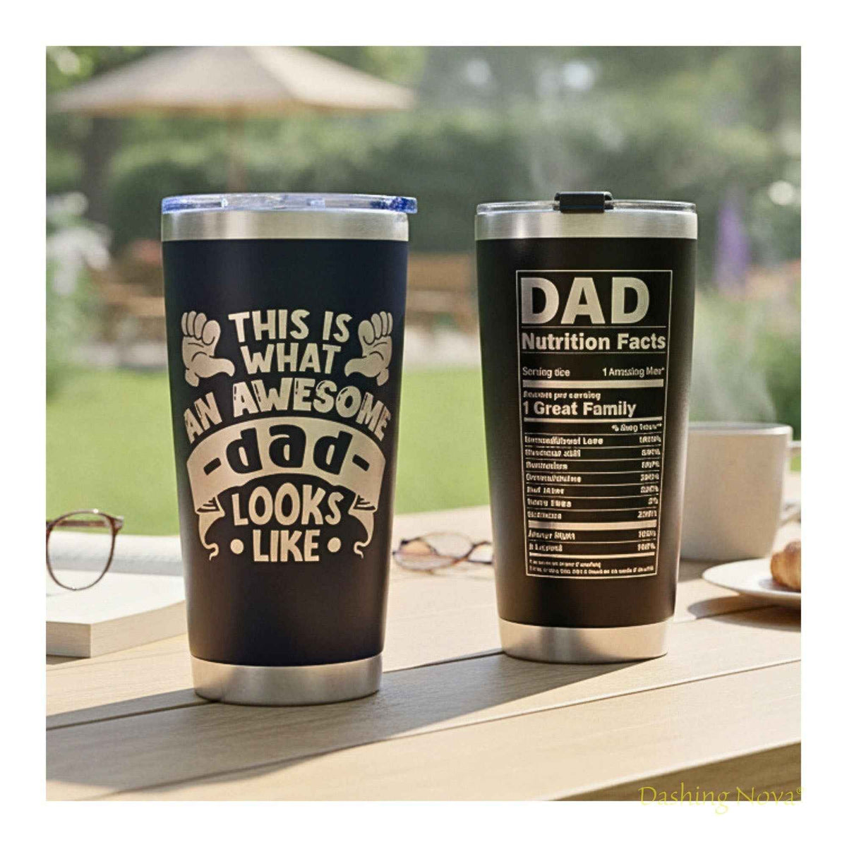 Best Dad Ever Tumbler 20oz Stainless Steel Father&