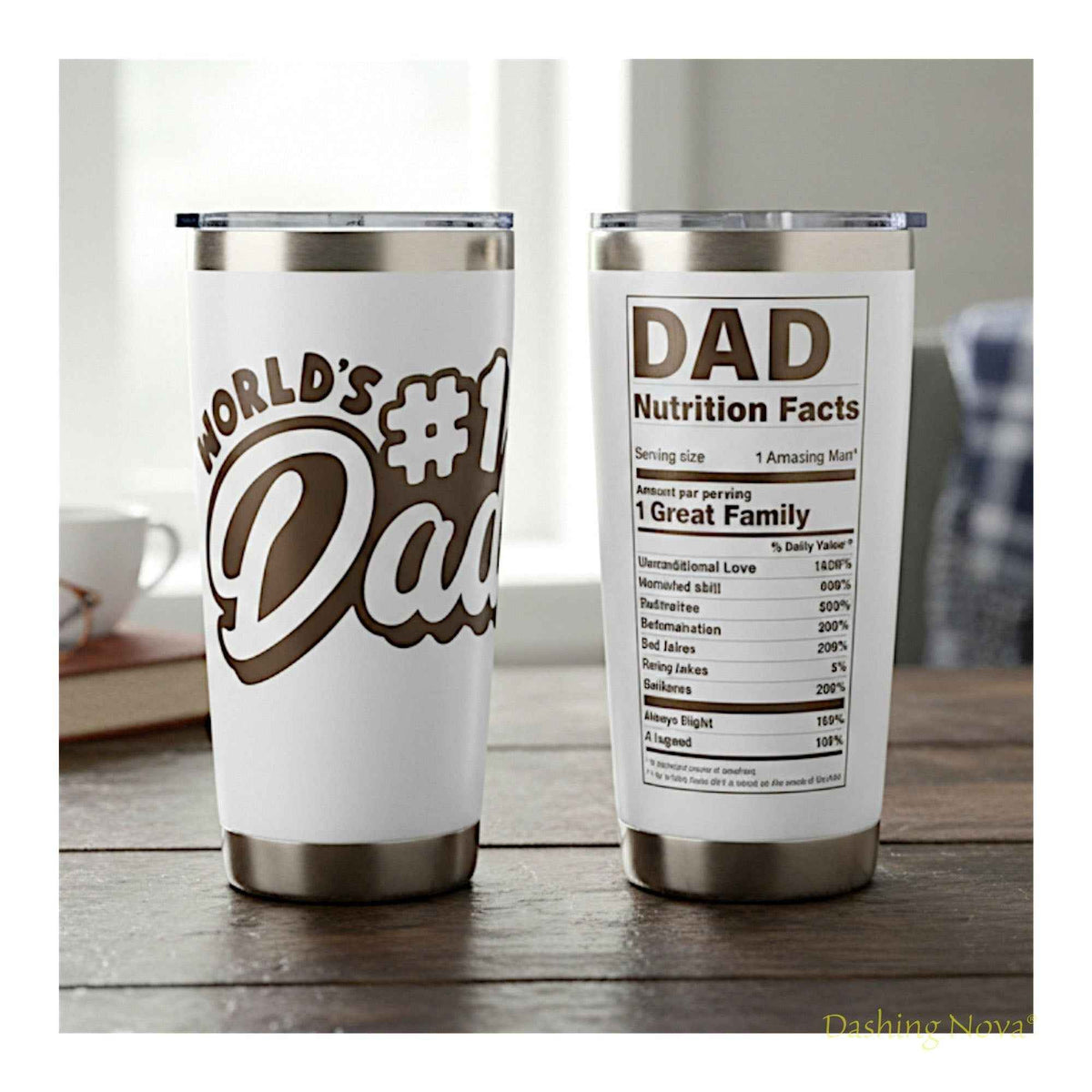 Best Dad Ever Tumbler 20oz Stainless Steel Father&
