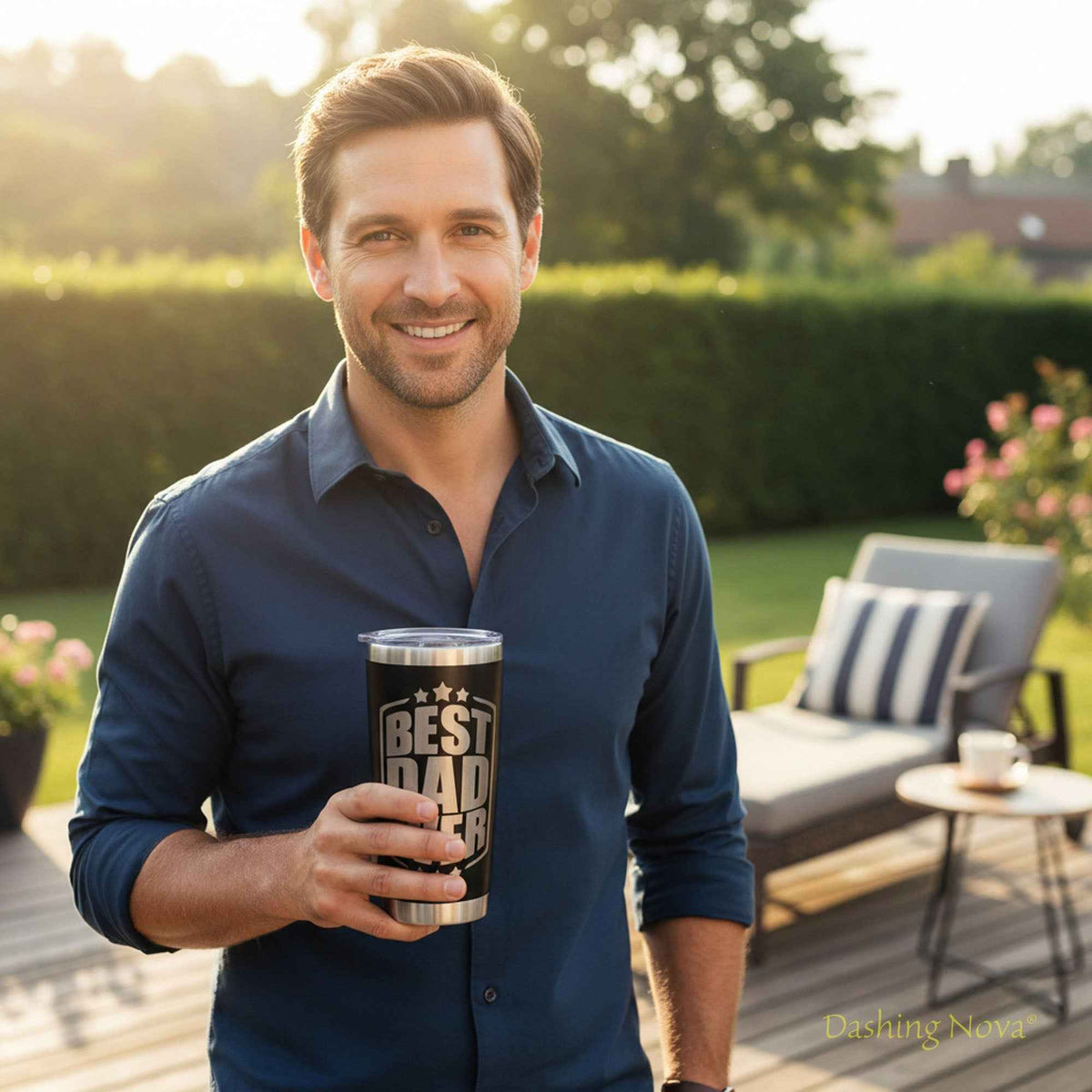 Best Dad Ever Tumbler 20oz Stainless Steel Father&
