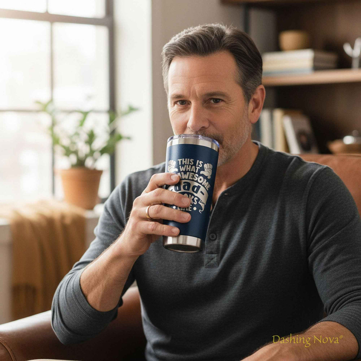 Best Dad Ever Tumbler 20oz Stainless Steel Father&