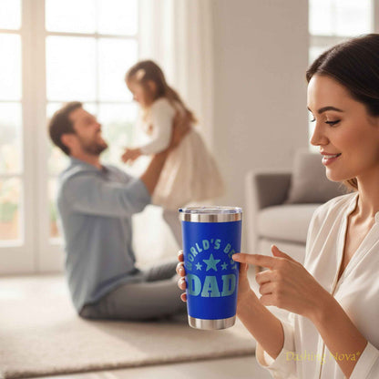 Best Dad Ever Tumbler 20oz Stainless Steel Father&
