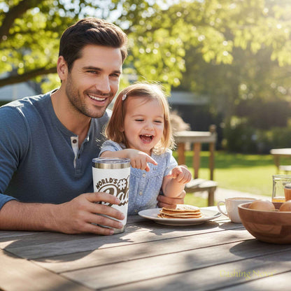 Best Dad Ever Tumbler 20oz Stainless Steel Father&