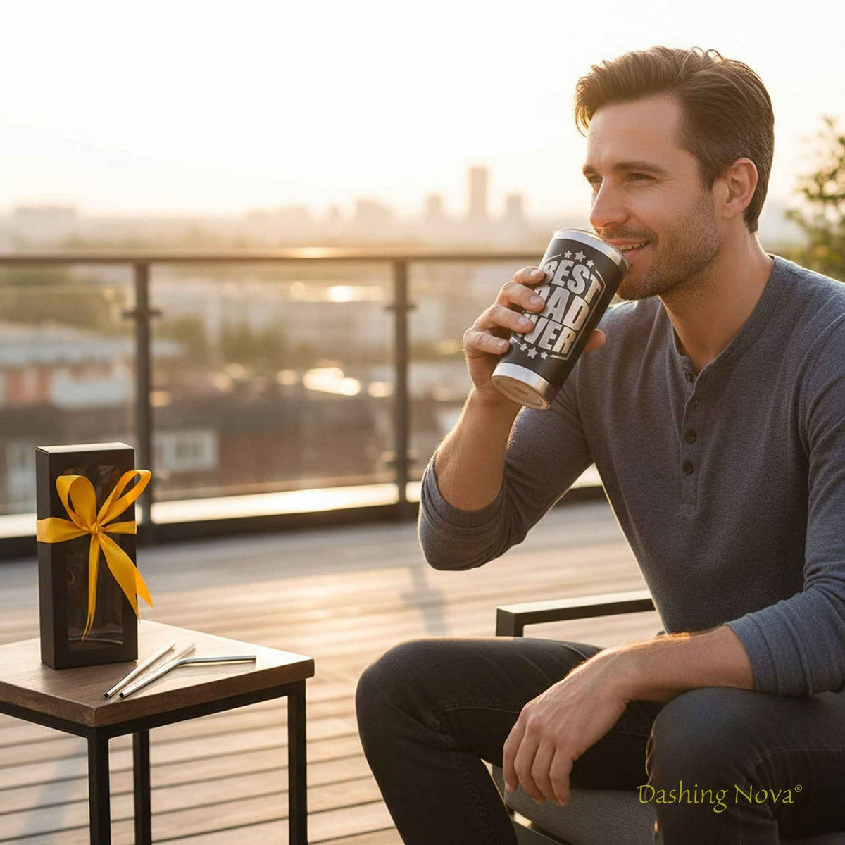 Best Dad Ever Tumbler 20oz Stainless Steel Father&