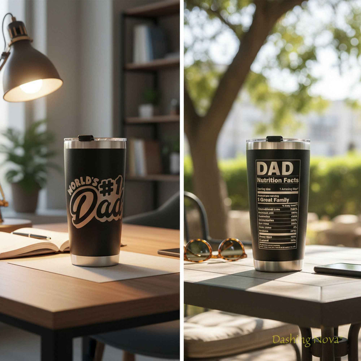 Best Dad Ever Tumbler 20oz Stainless Steel Father&