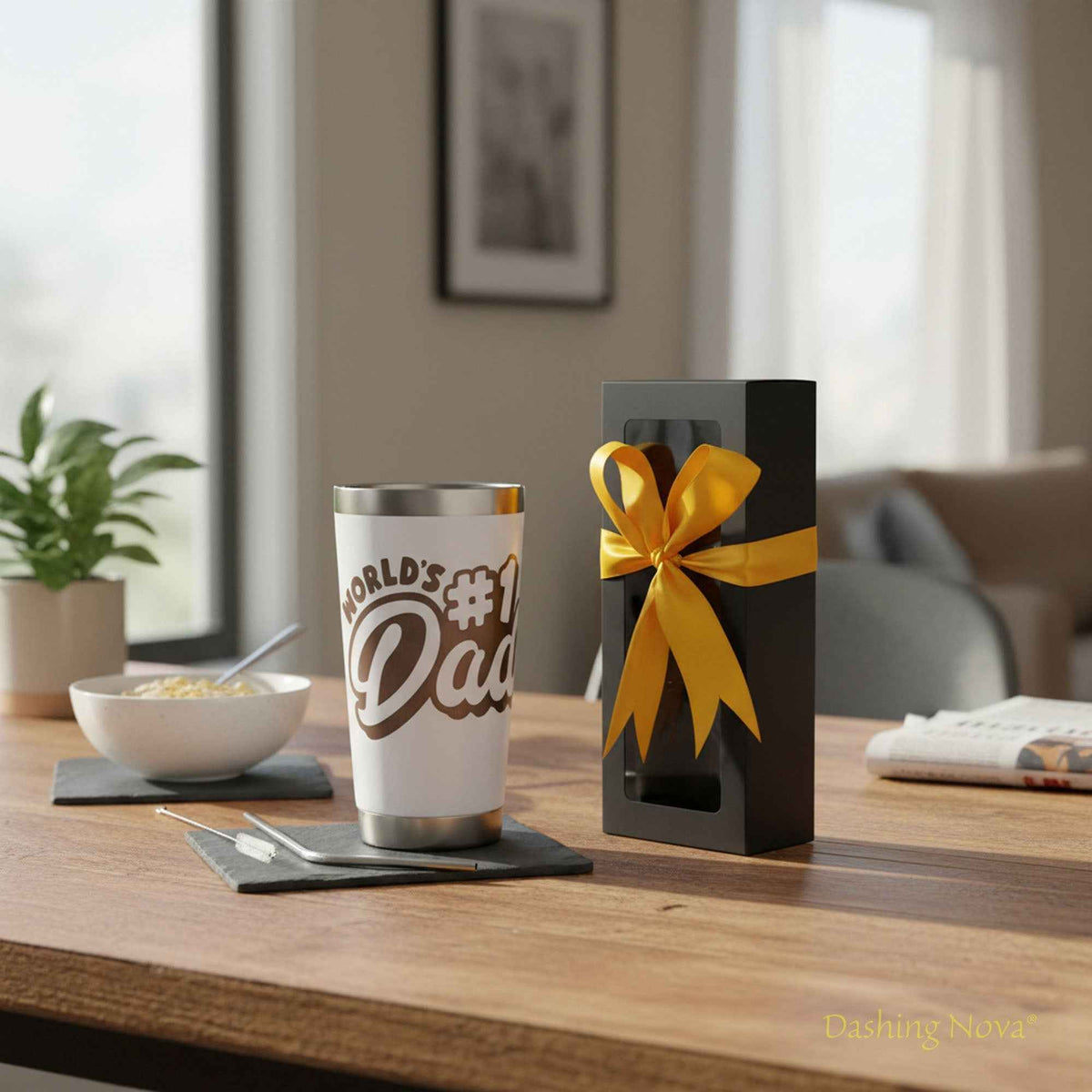 Best Dad Ever Tumbler 20oz Stainless Steel Father&