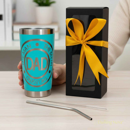 Best Dad Ever Tumbler 20oz Stainless Steel Father&