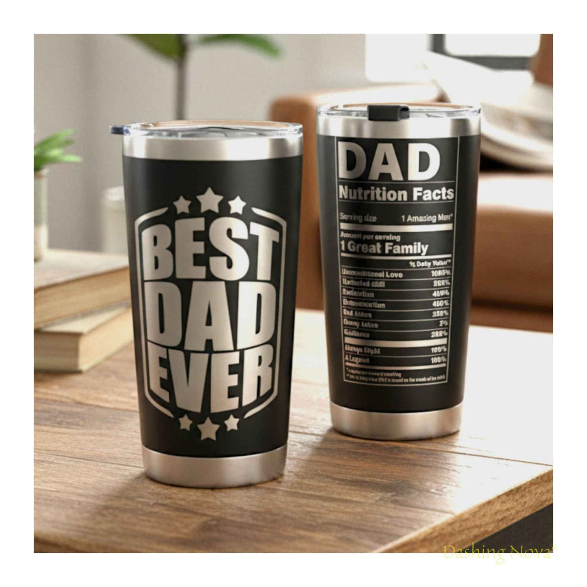 Best Dad Ever Tumbler 20oz Stainless Steel Father&