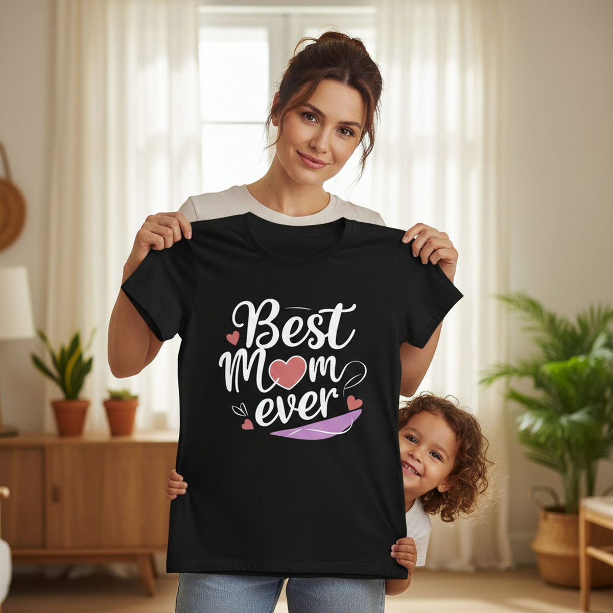 Best Mom Ever T Shirt Cotton Gift for Mother’s Day Birthday
