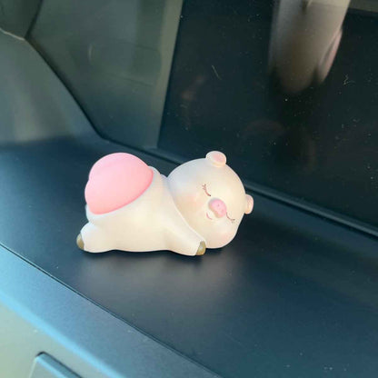 Bouncy Butt Car Ornament compact cute animal accessory for vehicle interiors