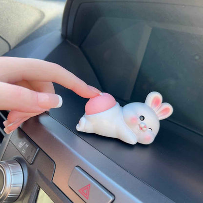 Bouncy Butt Car Ornament Bunny rabbit character dashboard accessory