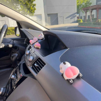 Bouncy Butt Car Ornament Kitty cat figure for car and desk decoration