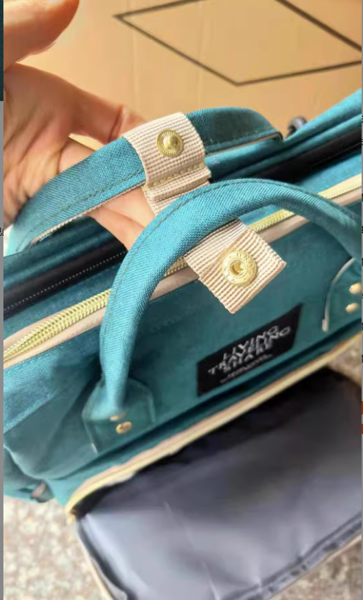 Large-Capacity Mommy Bag – Stylish Water-Resistant Diaper Backpack