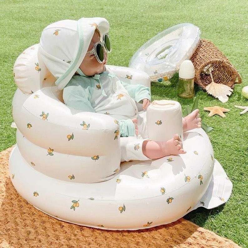 Inflatable Baby Chair for Dining &amp; Bath – Safe Seat for 6–24 Months
