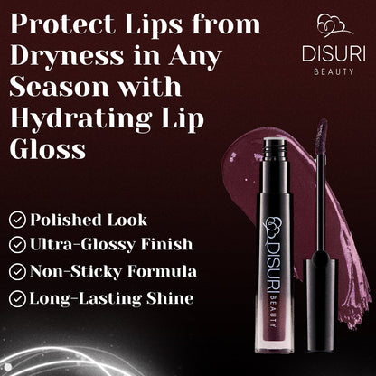DISURI Beauty Glossy Blast Lip Gloss - Harlem (M72)