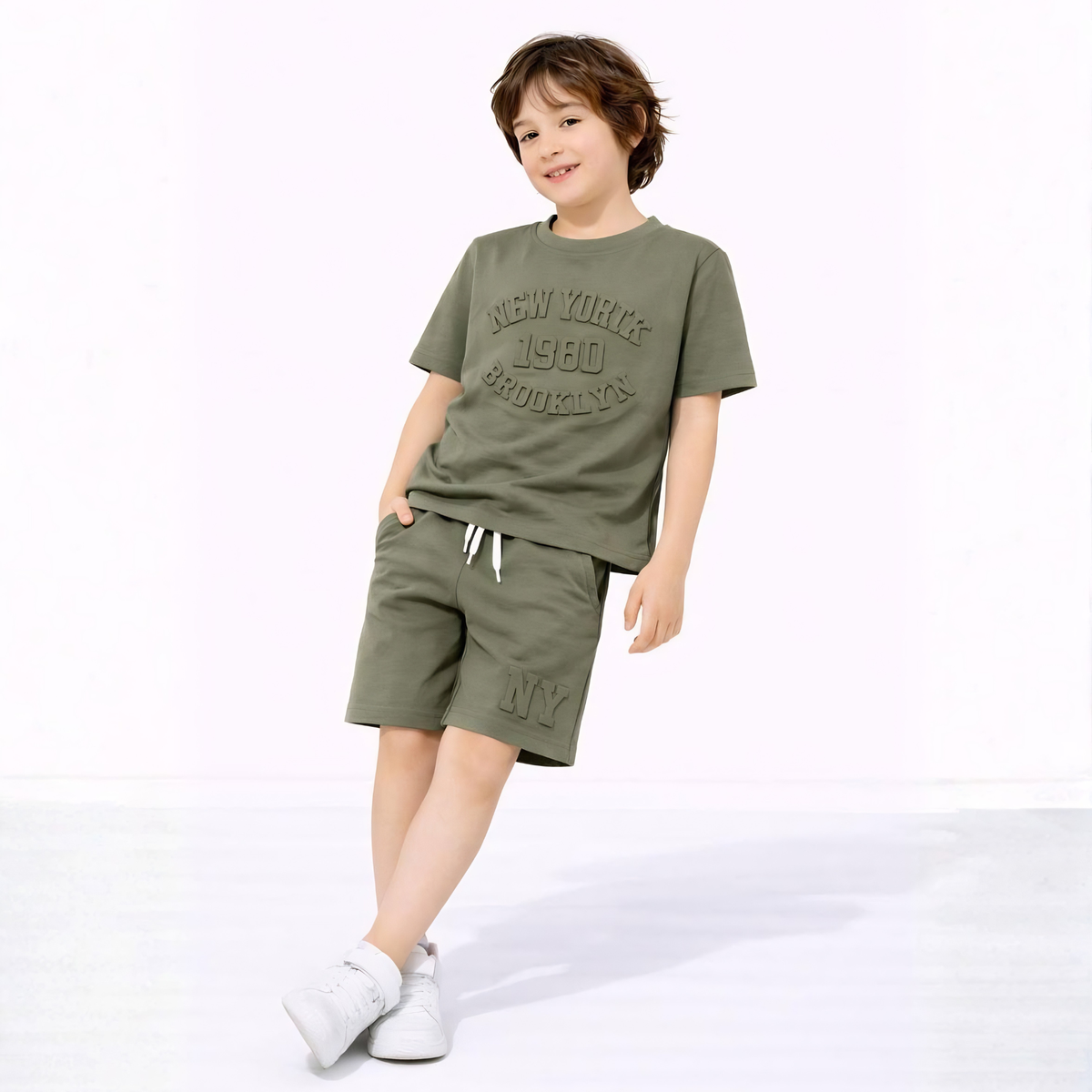 Downtown Boy Shorts Set