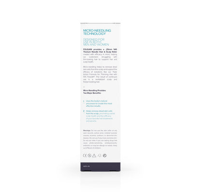 FOLIGAIN® Hair &amp; Scalp Roller with 540 Titanium 0.25 mm Needles