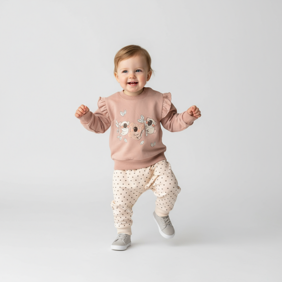 Cozy Koala Girls Jogger Set