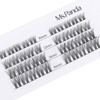 Ms Panda DIY Lash Extension Kit with 10mm to 16mm mixed lash clusters