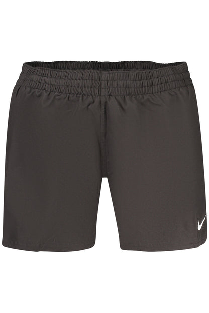 Black Nike shorts on a white background