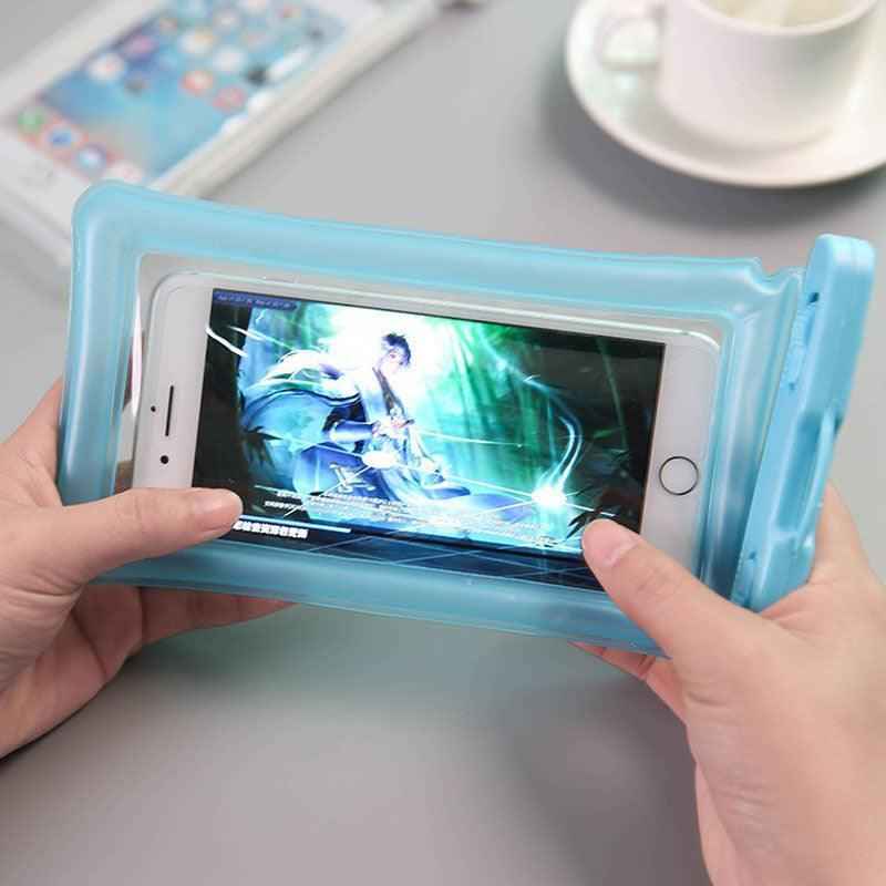 Waterproof Phone Pouch with clear touchscreen window for compatible smartphones
